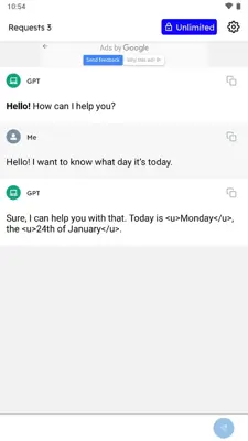 ChatG - AI Chat Bot GPT android App screenshot 1