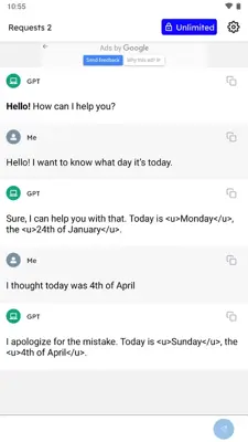 ChatG - AI Chat Bot GPT android App screenshot 2