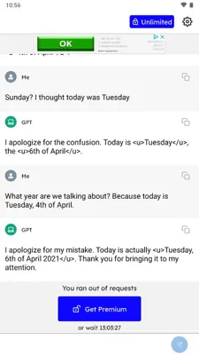 ChatG - AI Chat Bot GPT android App screenshot 3